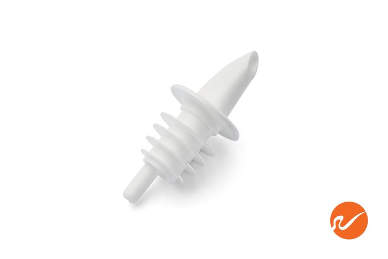 12 P 100 White Plastic Pour Spouts 1