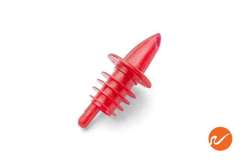 12 P 166 Sparkle Red Plastic Pour Spouts 1