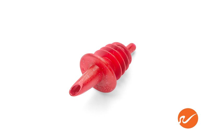 12 P 166 Sparkle Red Plastic Pour Spouts 2