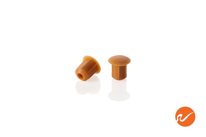 2 5MM 128 P 3 16 inch 5mm Honey Brown Hole Plugs Group