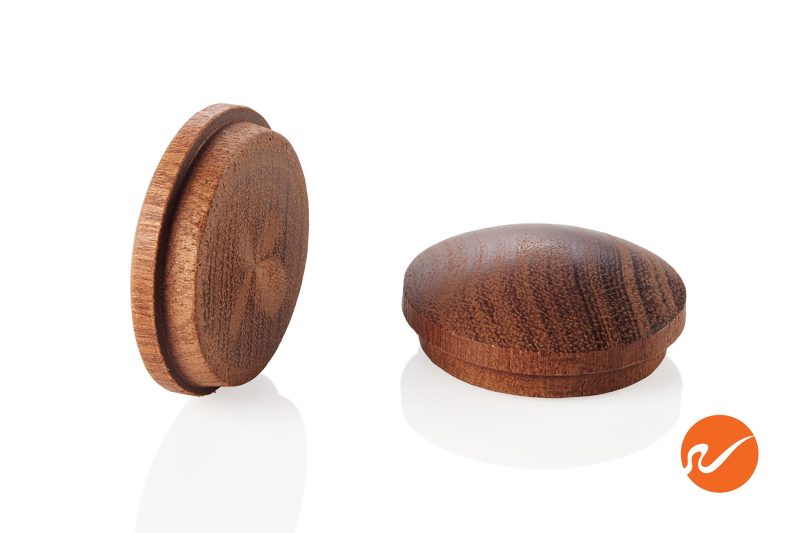 5 1000 MGY MWP 1 inch Mahogany Button Top Wood Plugs Group