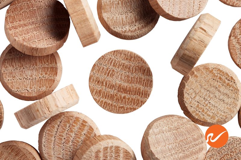 5 1000 OAK FLO 1 inch Oak Floor Plugs End Grain Overview