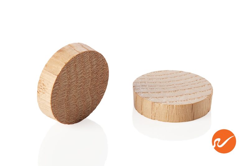 5 1000 OAK FWP 1 inch Oak Wood Plugs End Grain Group