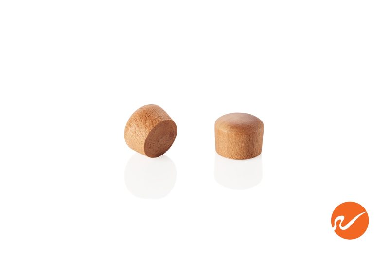 5 385 CHE OWP 3 8 inch Cherry Oval Wood Plugs Group