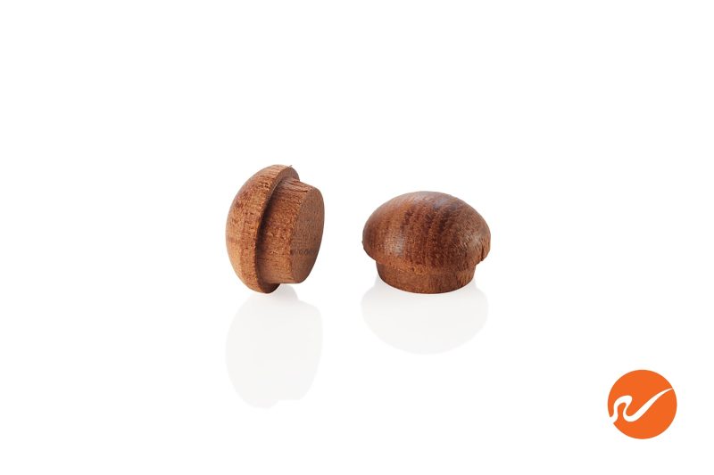 5 437 MGY MWP 7 16 inch Mahogany Button Top Wood Plugs Group