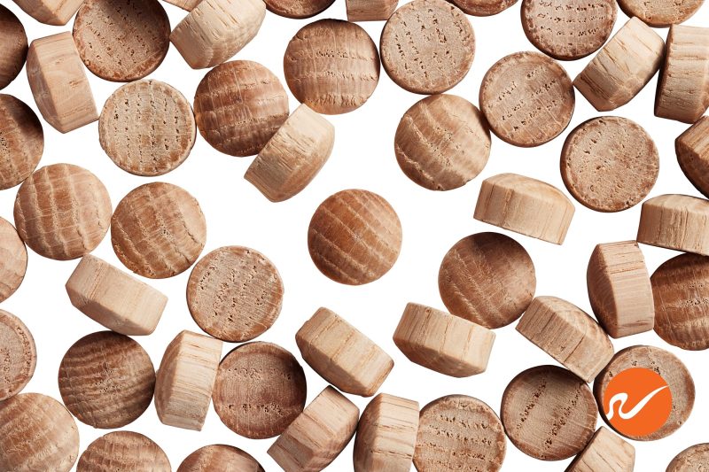 5 500 OAK OWP 1 2 inch Oak Oval Wood Plugs Overhead