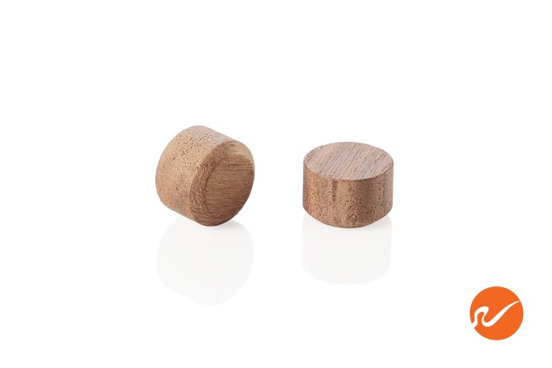 5 500 WAL FLO 1 2 inch Walnut Floor Plugs Group