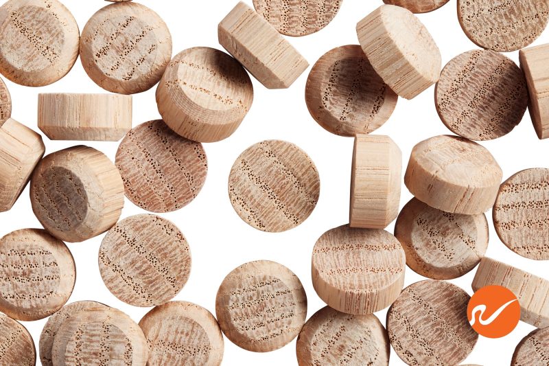 5 625 OAK FLO 5 8 inch Oak Floor Plugs Overhead