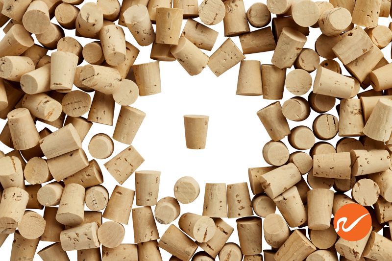 6 R0 EXTR CS Size 0 Extra Select Cork Stoppers Tapered Corks WidgetCo Overhead