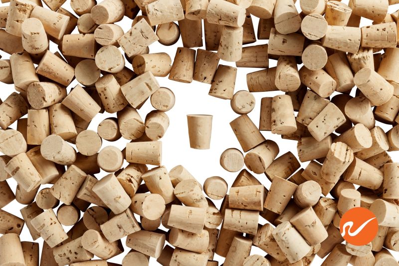 6 R0 XXXX CS Size 0 XXXX Cork Stoppers Tapered Corks WidgetCo Overhead