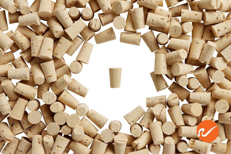 6 R00 EXTR CS Size 00 Extra Select Cork Stoppers Tapered Corks WidgetCo Overhead