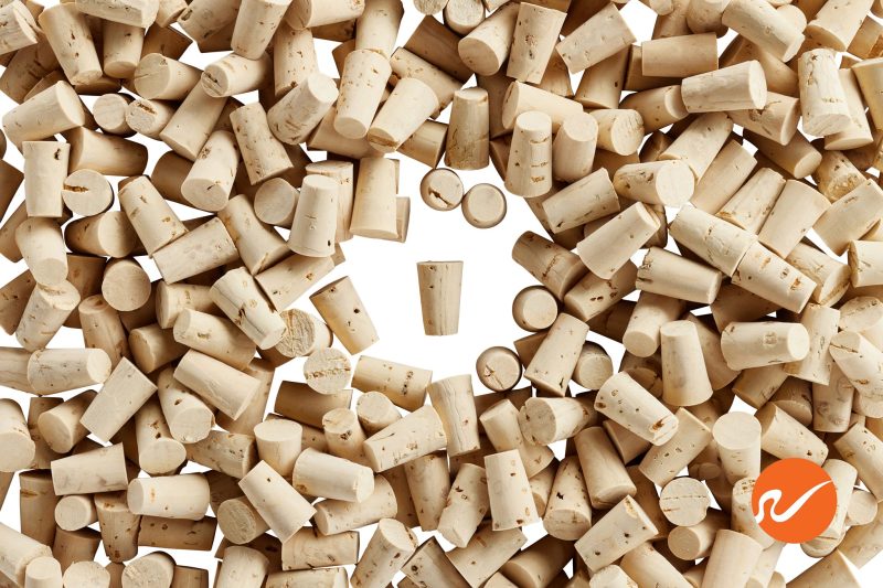 6 R00 XXXX CS Size 00 XXXX Cork Stoppers Tapered Corks WidgetCo Overhead