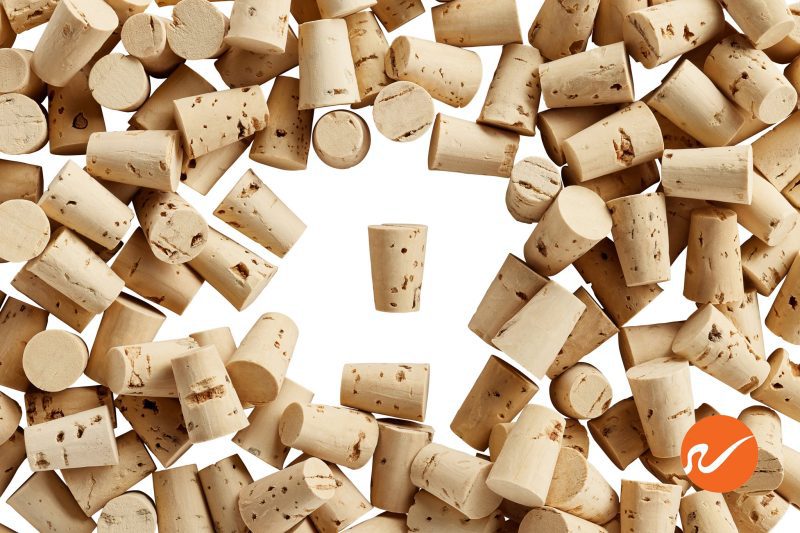 6 R01 XXX CS Size 1 Cork Stoppers Tapered Corks WidgetCo Overhead