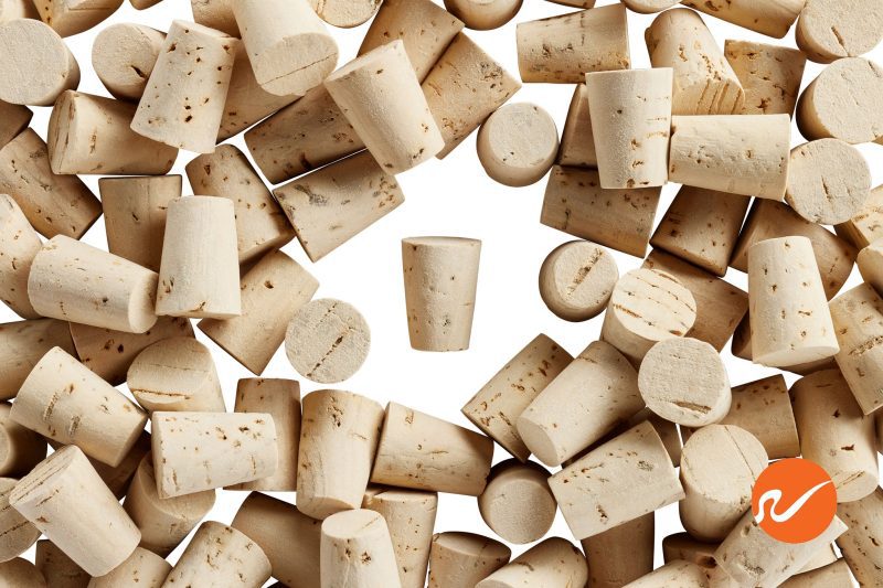 6 R03 XXXX CS Size 3 XXXX Cork Stoppers Tapered Corks WidgetCo Overhead