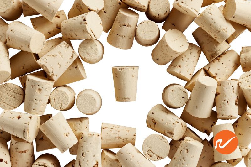 6 R04 XXX CS Size 4 Cork Stoppers Tapered Corks WidgetCo Overhead