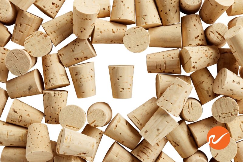 6 R04 XXXX CS Size 4 XXXX Cork Stoppers Tapered Corks WidgetCo Overhead