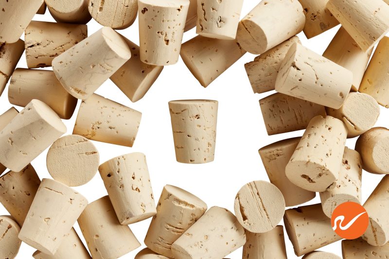 6 R06 XXX CS Size 6 Cork Stoppers Tapered Corks WidgetCo Overhead