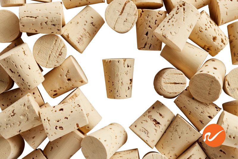 6 R07 XXX CS Size 7 Cork Stoppers Tapered Corks WidgetCo Overhead