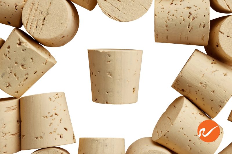 6 R15 EXTR CS Size 15 Extra Select Cork Stoppers Tapered Corks WidgetCo Overhead