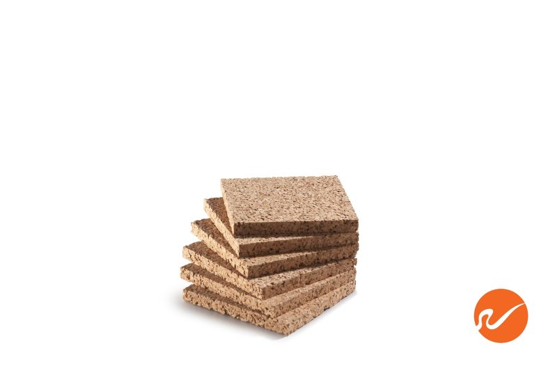 6 SQ 4 10MM 4x4x3 8 inch square cork coasters