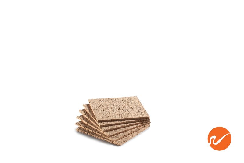 6 SQ 4 3MM 4x4x1 8 inch square cork coasters