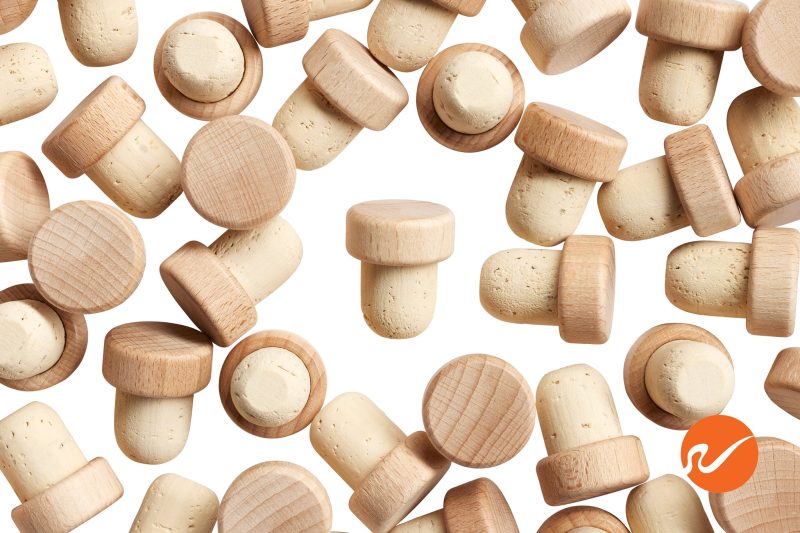 6 TT 19 5 WOOD 19 5mm Natural T Corks Wood Tops Bar Top Corks Overhead