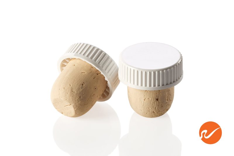 6 TT 21 5 WHI 21 5mm Natural T Corks White Tops Bar Top Corks Group