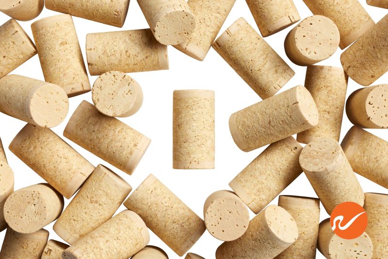 6 WTEC A BLANK 1 1 Wine Corks A Grade Blank no printing Overhead