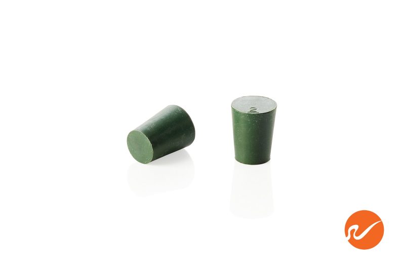 7 NR 2 S Size 2 Green Neoprene Rubber Stoppers Group