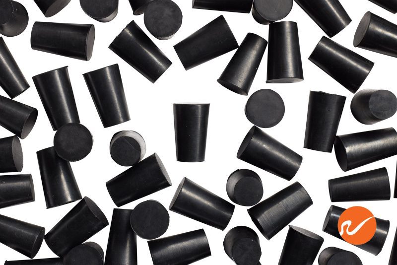 7 R0 EPDM RS Size 0 Rubber Stoppers Overhead