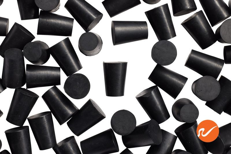 7 R01 S EPDM RS Size 1 Rubber Stoppers Overhead