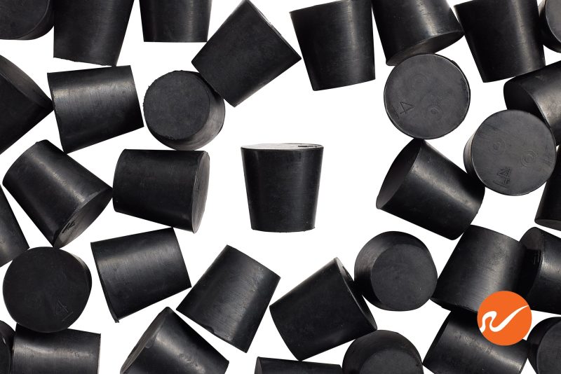 7 R04 S EPDM RS Size 4 Rubber Stoppers Overhead