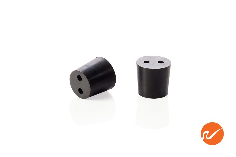 7 R05 2 EPDM RS Size 5 Rubber Stoppers with 2 holes Group