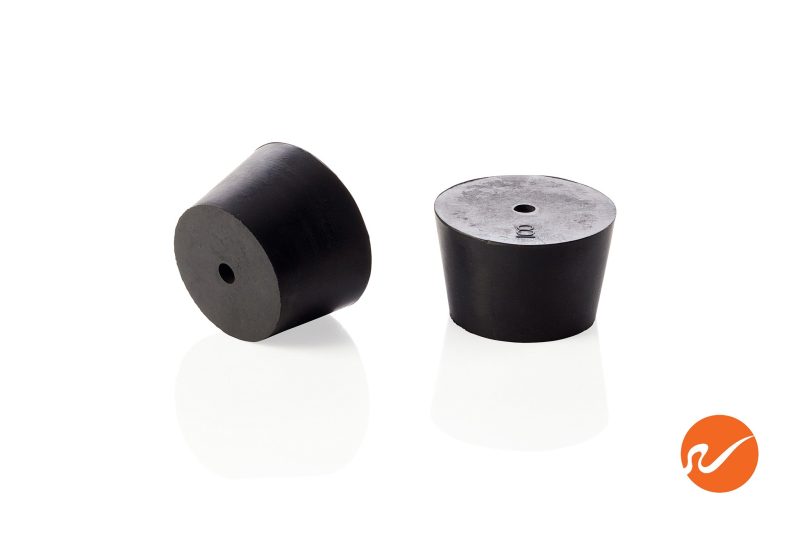 7 R08 1 EPDM RS Size 8 Rubber Stoppers with 1 hole Group