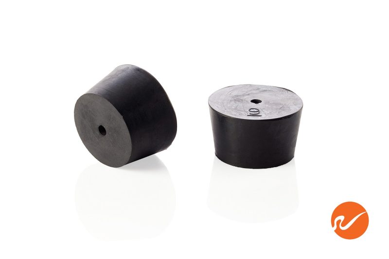 7 R09 1 EPDM RS Size 9 Rubber Stoppers with 1 hole Group