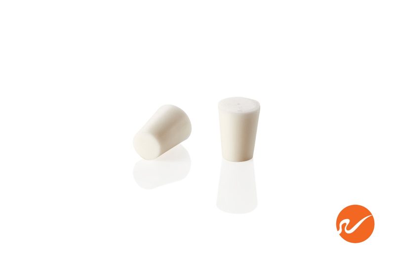 7 SR 1 S Size 1 White Silicone Rubber Stoppers Group