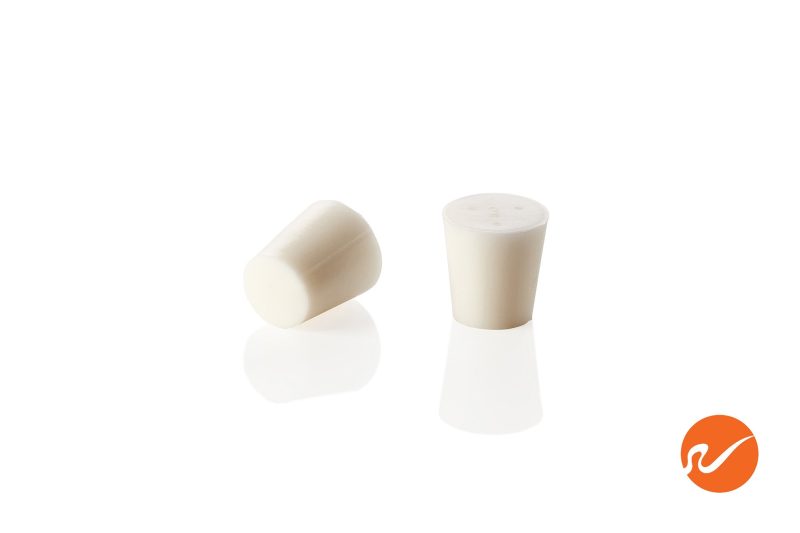 7 SR 3 S Size 3 White Silicone Rubber Stoppers Group