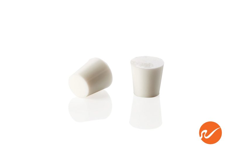 7 SR 4 S Size 4 White Silicone Rubber Stoppers Group